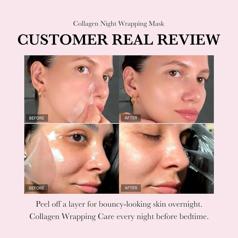 Korean Collagen Night Wrapping Peel Off Mask (Pack of 2)